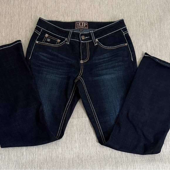 Cowgirl Up Denim - SUP Dark Indigo Women's Boot Cut Jeans SZ 7